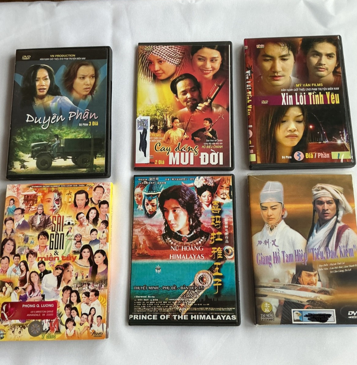 Asian Movie DVD Lot Drama Action Mixed Titles Used Bundle G