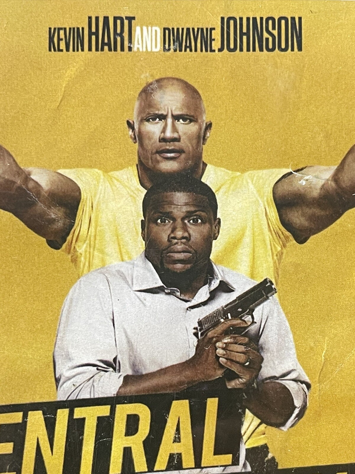 Central Intelligence Blu-ray Dwayne Johnson Kevin Hart Funny Comedy Ex Library