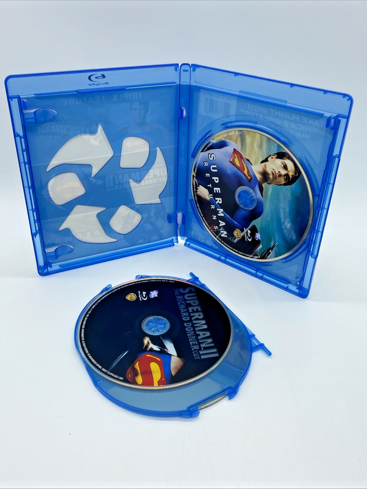 Superman the Movie 1978 Film Series Blu-Ray + Superman II + Superman Returns
