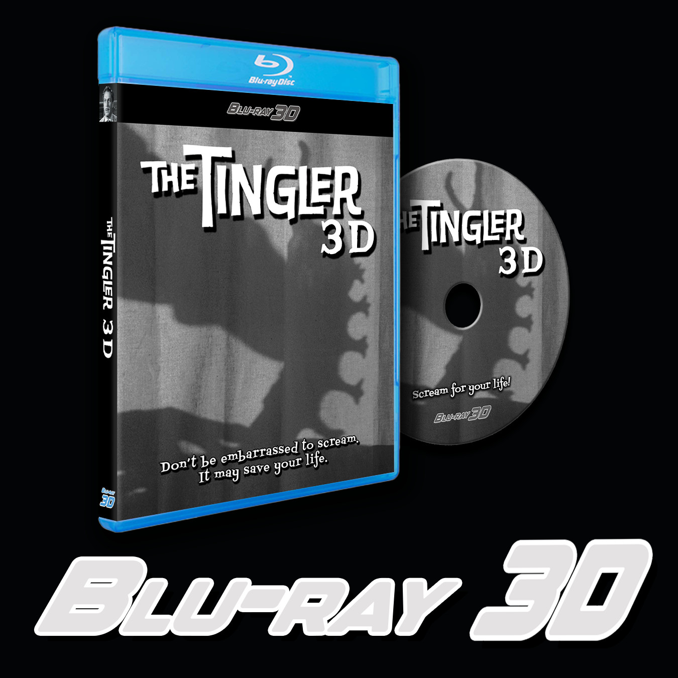 3D Blu-ray – The Tingler starring Vincent Price 1959, Digital 3D + Anaglyph 3D