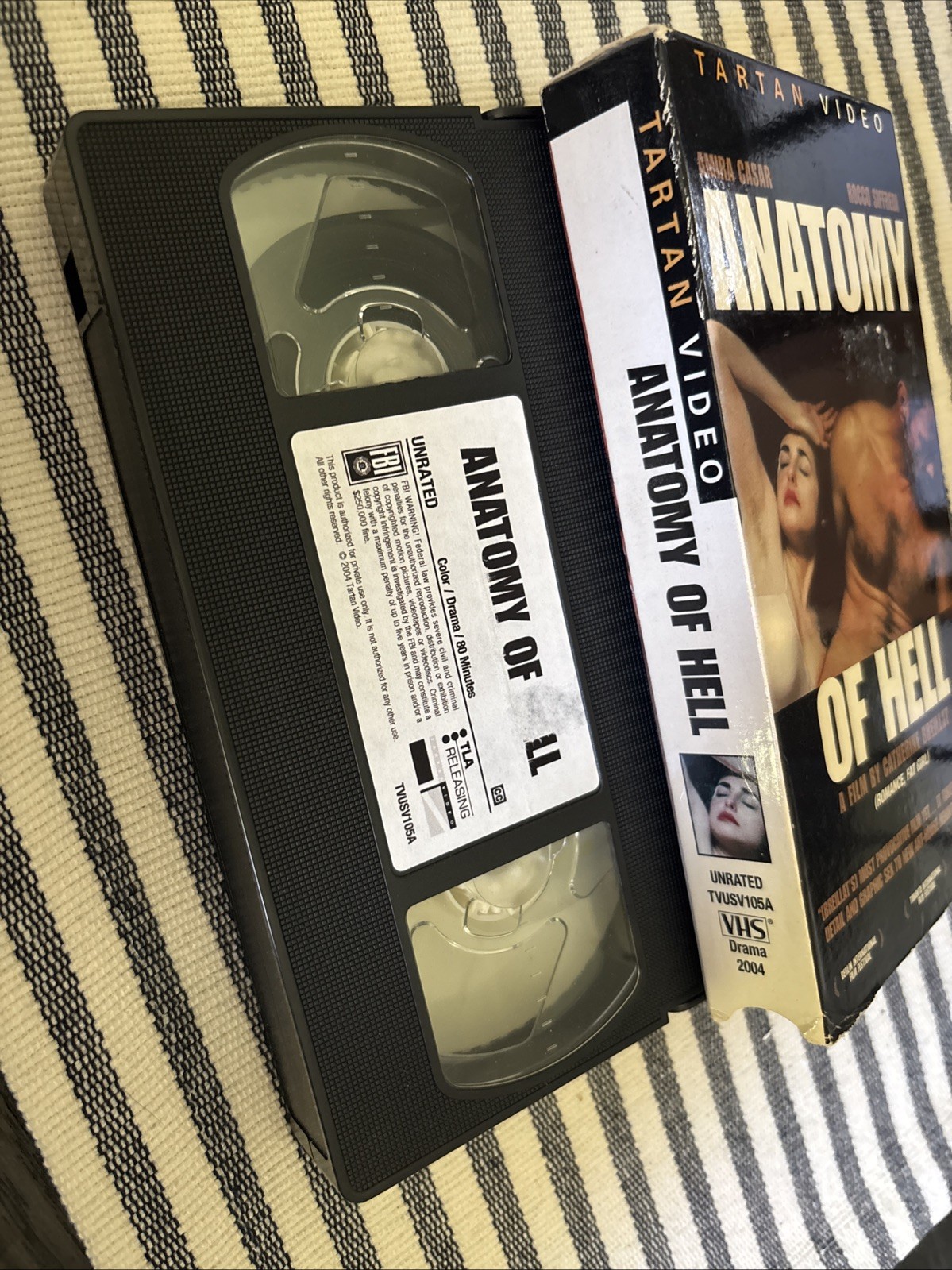 Anatomy of Hell (VHS, 2004) – (New French Extremity) RARE TARTAN VIDEO VHS LGBTQ