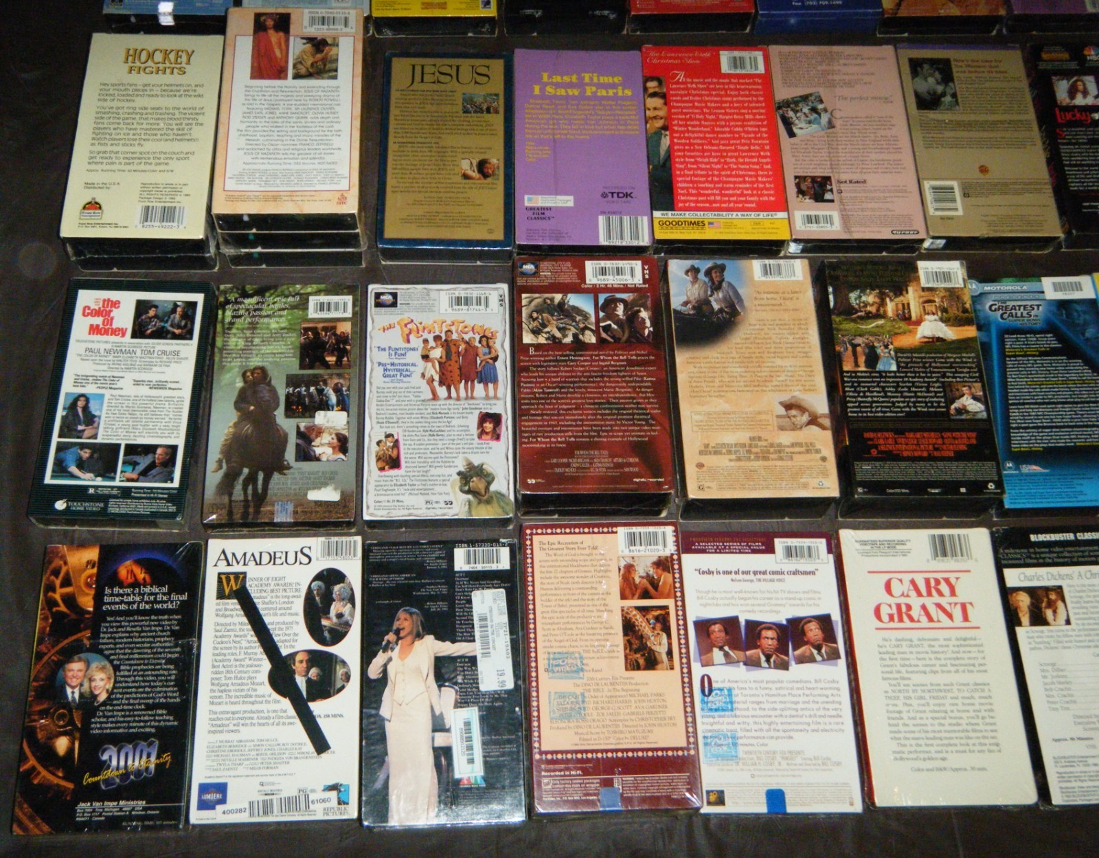VHS Lot of 50 New Factory Sealed Assorted Titles/Movies (60 Video Cassettes)!