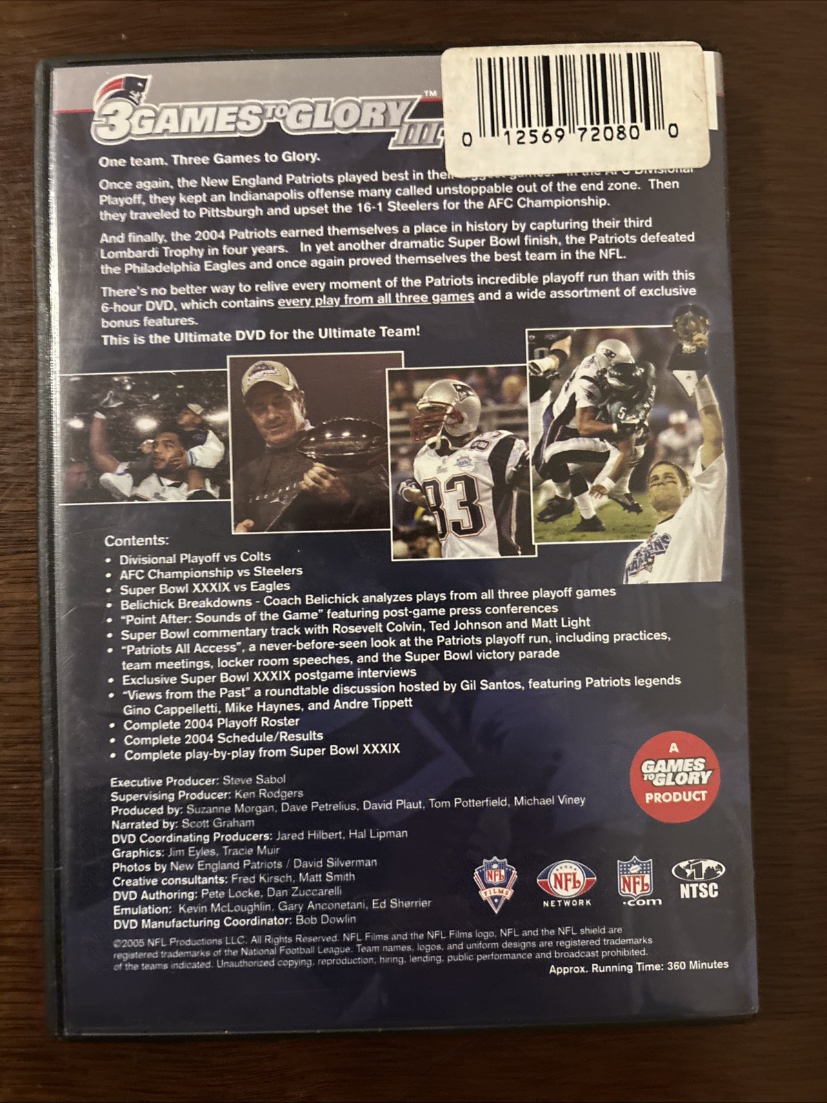 3 Games To Glory New England Partiots 2,3,6 + Bonus Super Bowl 39 GC See Images