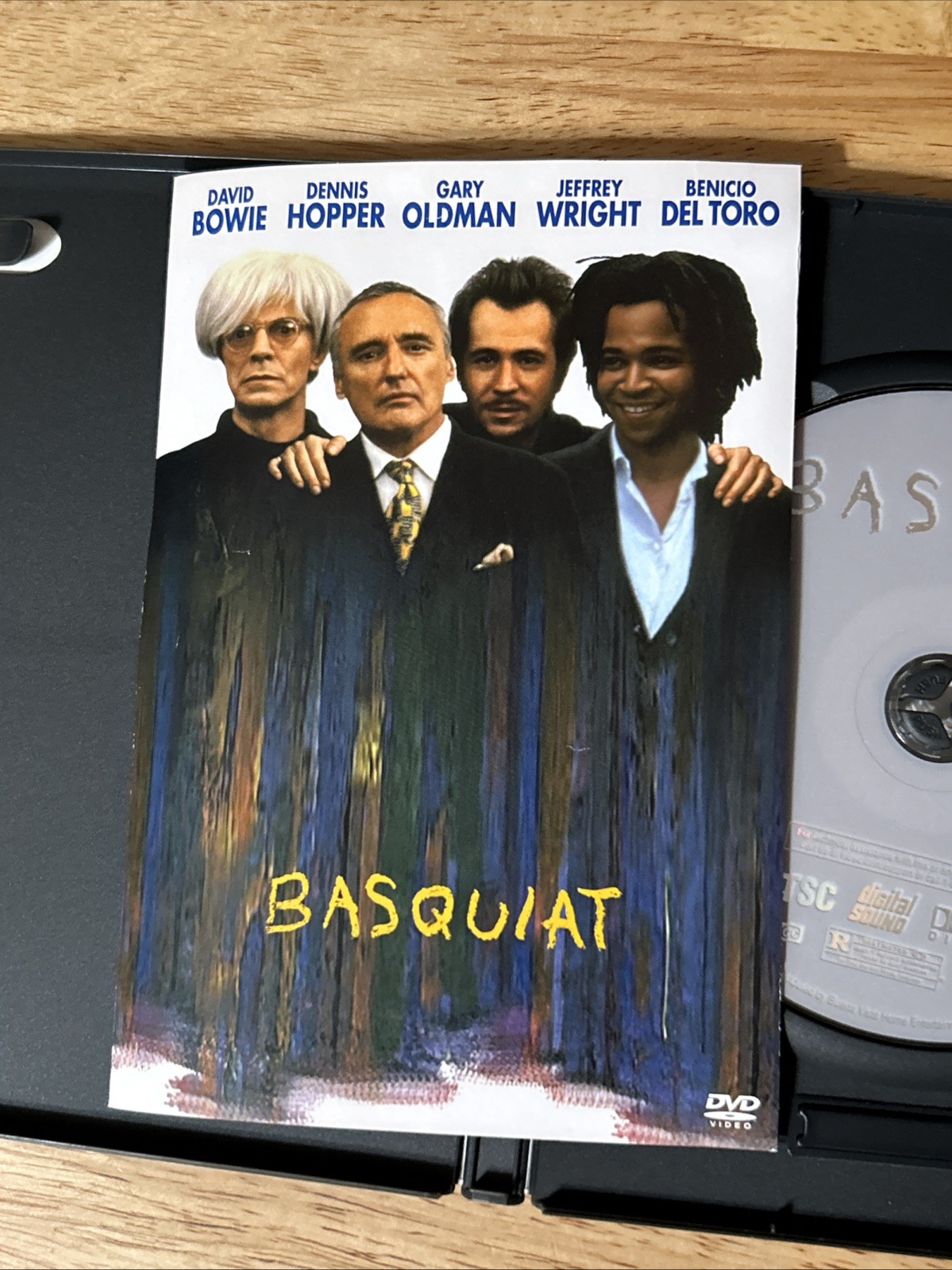 BASQUIAT~DVD~Jeffrey Wright~Hopper~Oldman~David Bowie as Andy Warhol~w/Insert