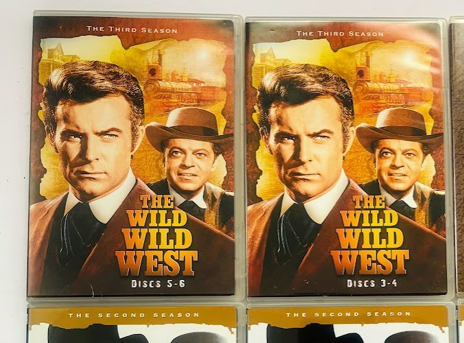 6 Western DVD Series Movies Disc The Wild Wild West RawhIde EXACT ITEMS SHOWN