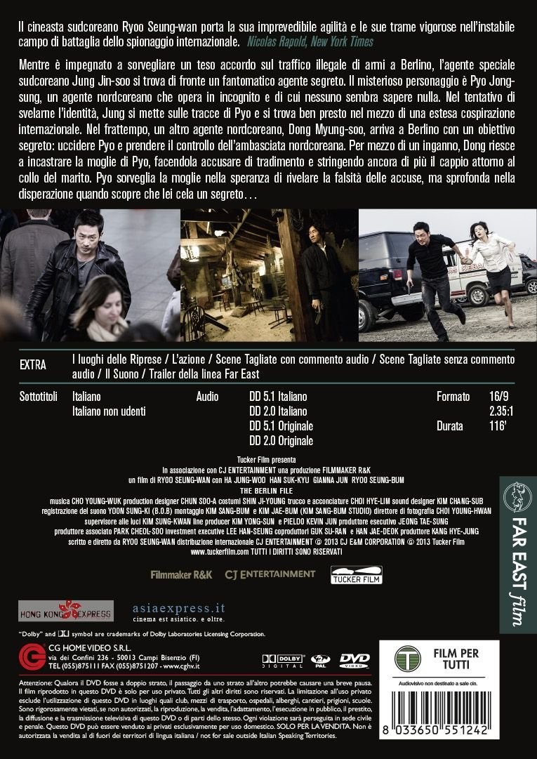 The Berlin file (DVD) Jung-Woo Ha Seung-Wan Ryoo Suk-kyu Han (UK IMPORT)