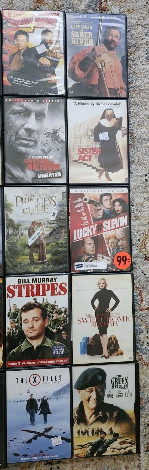 99 DVD Movie Lot Action Comedy Drama Sci-Fi Fantasy Western Family TV Series Mix