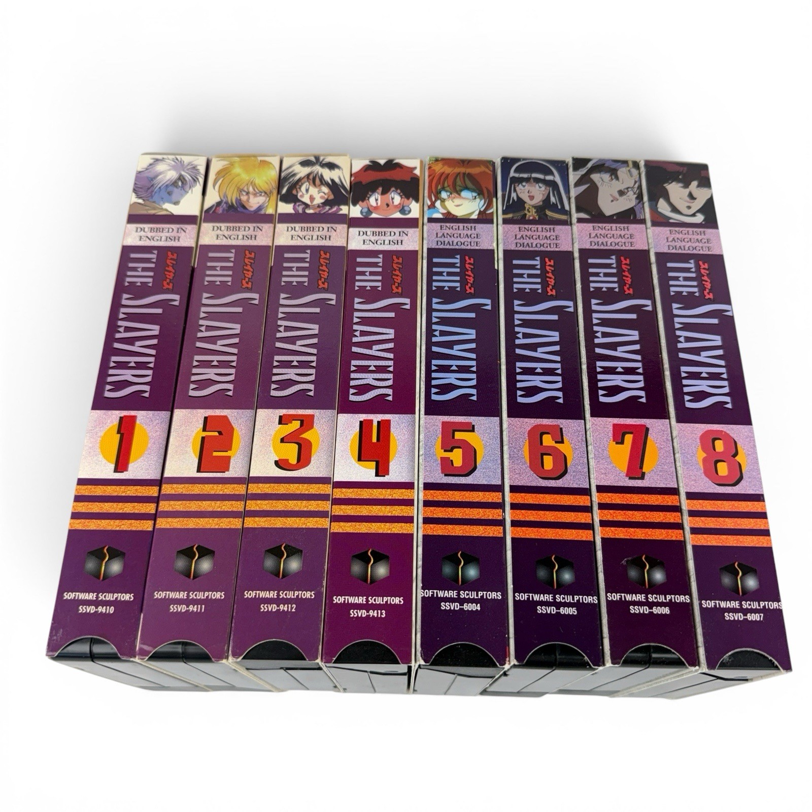 The Slayers Complete Series 1-8 VHS Tapes 1990s Anime