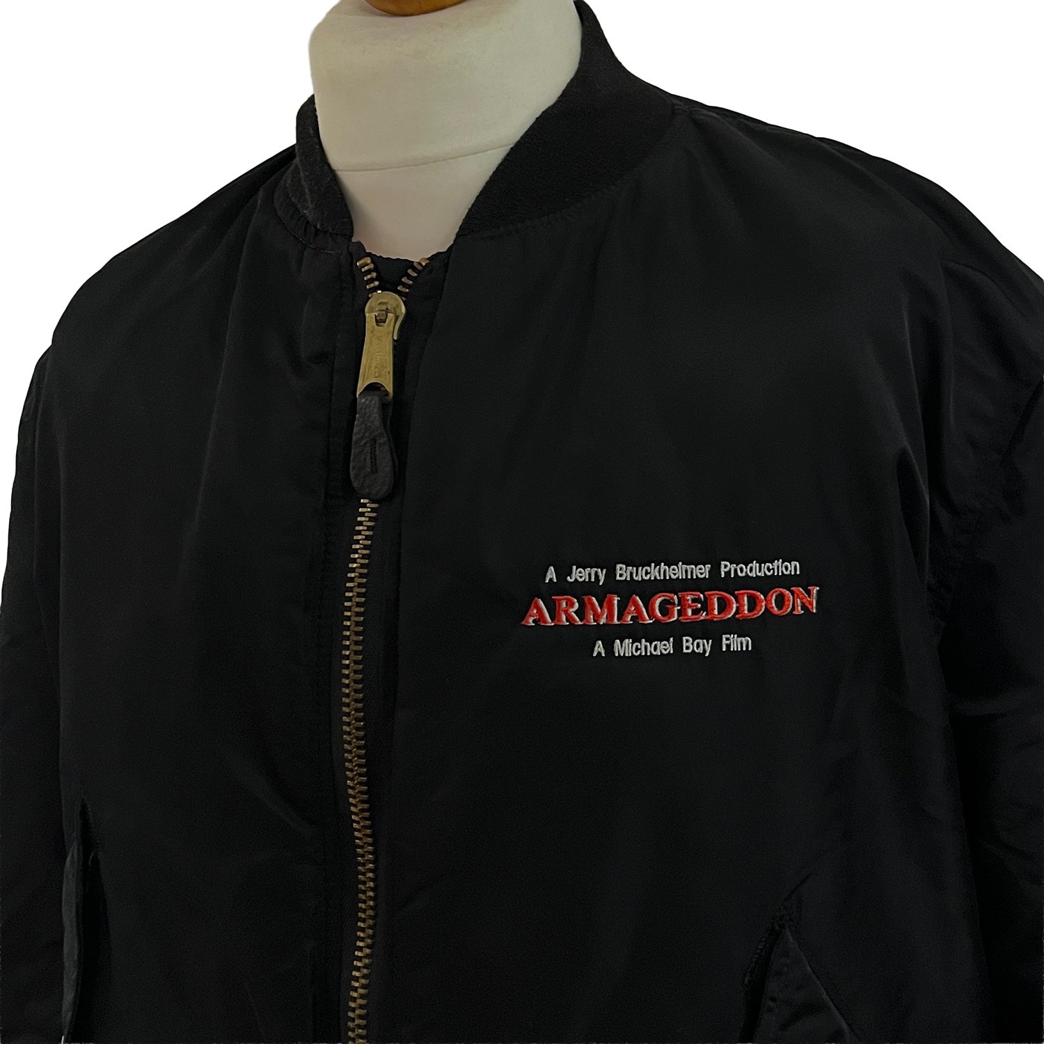 ARMAGEDDON 1998 Movie Bomber Jacket XXL Film Promotional Alpha Industries 90s
