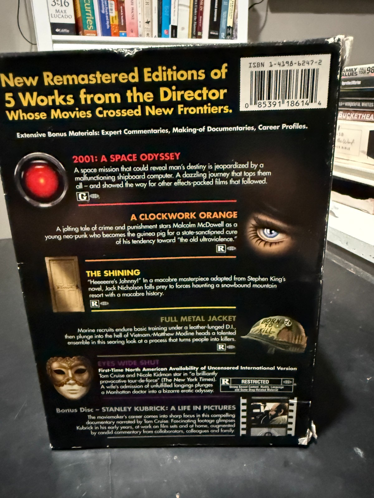 Stanley Kubrick Collection Box Set 5 Movies, Documentary 9 DVD