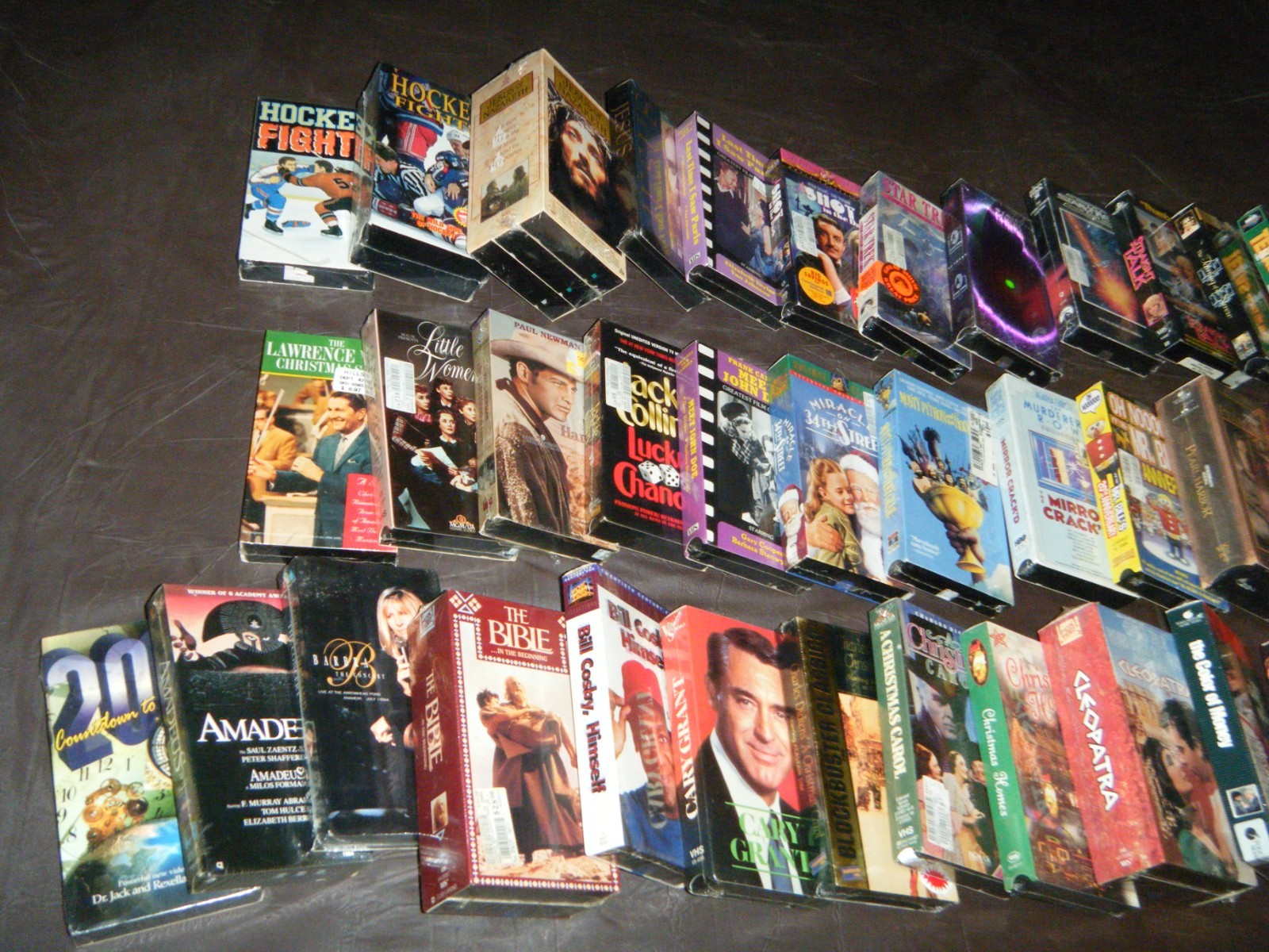 VHS Lot of 50 New Factory Sealed Assorted Titles/Movies (60 Video Cassettes)!