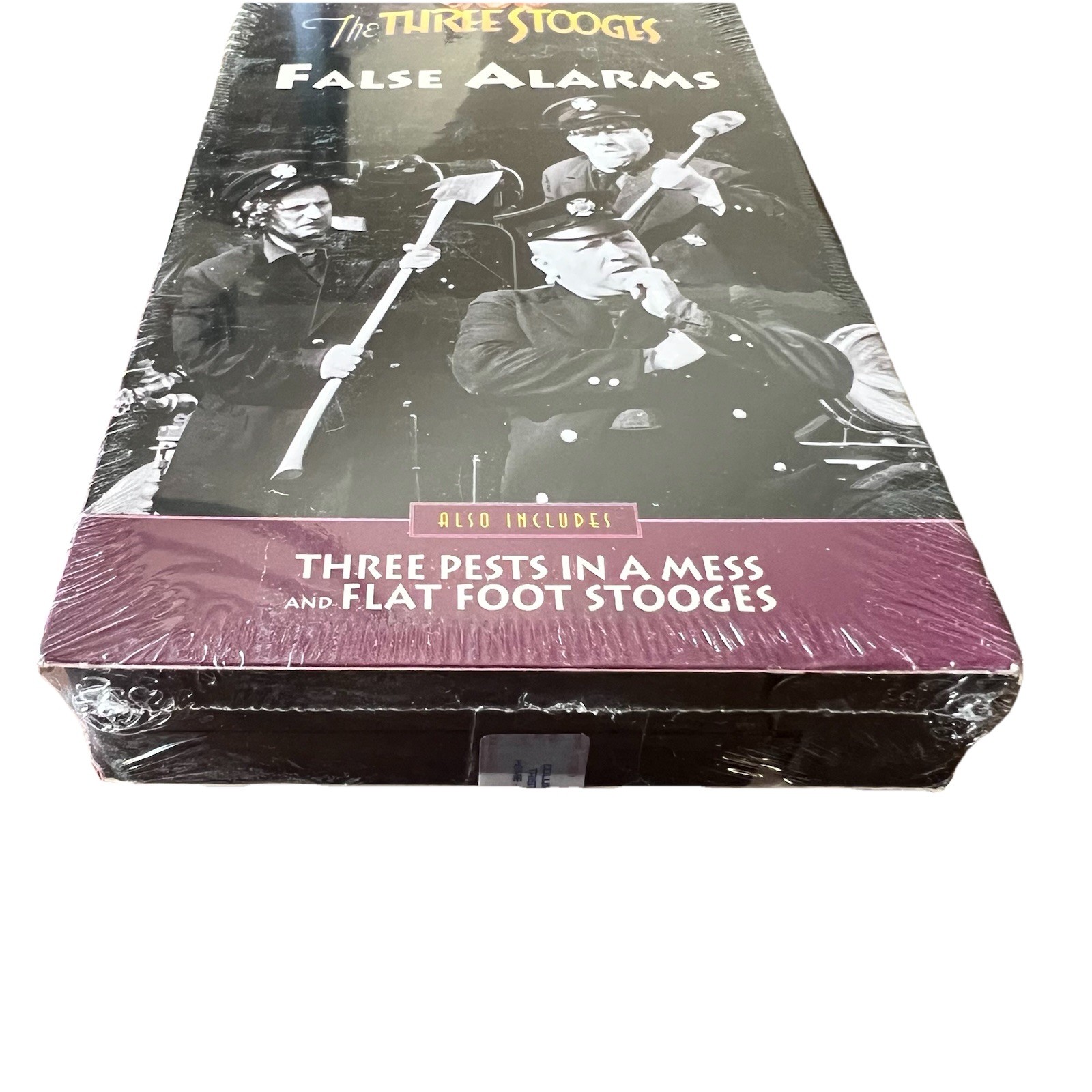 The Three Stooges False Alarms VHS Vintage Classic New Sealed 1996