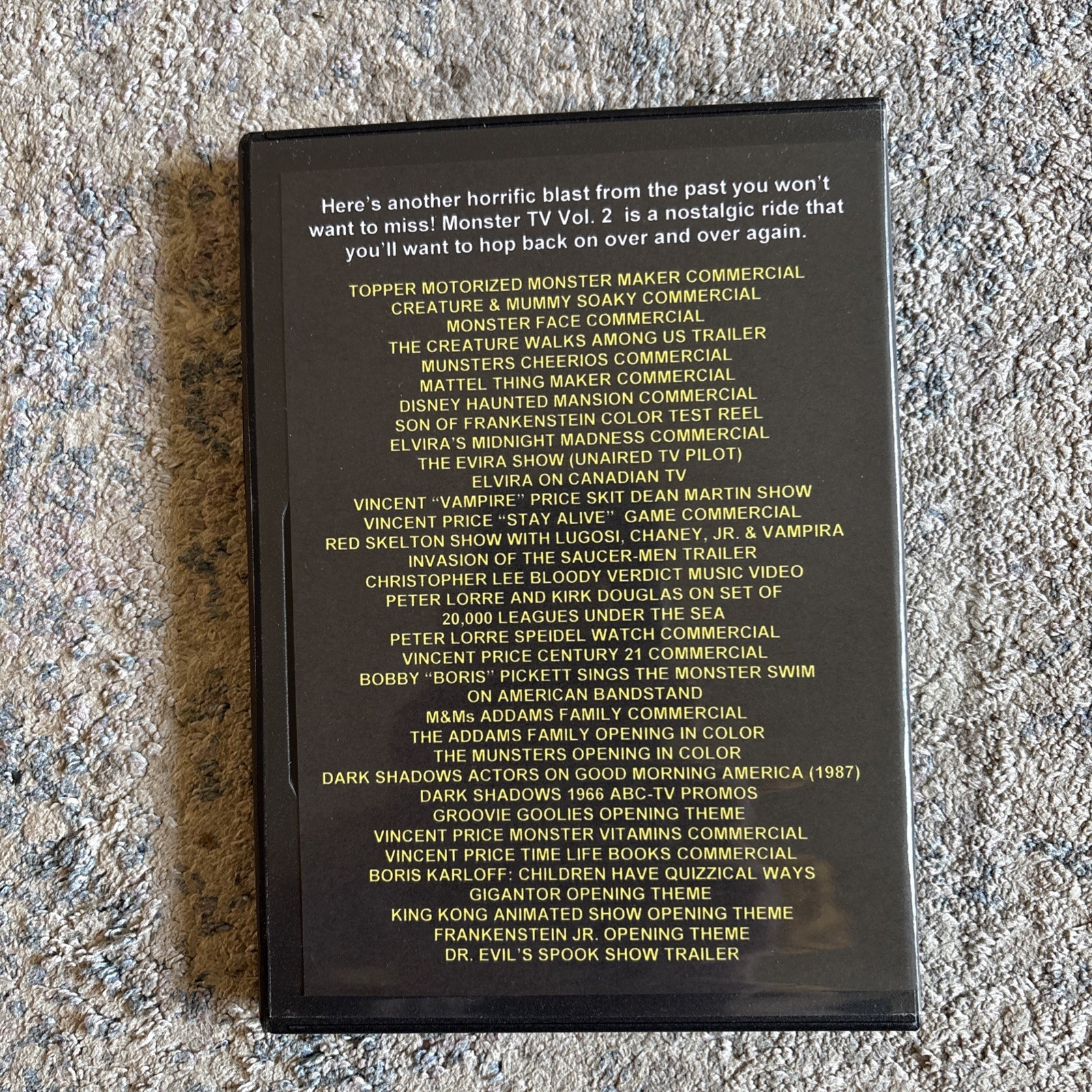 Monster TV Volume Two DVD Read Back Cover Quality Varies Due To Rarity Of Film