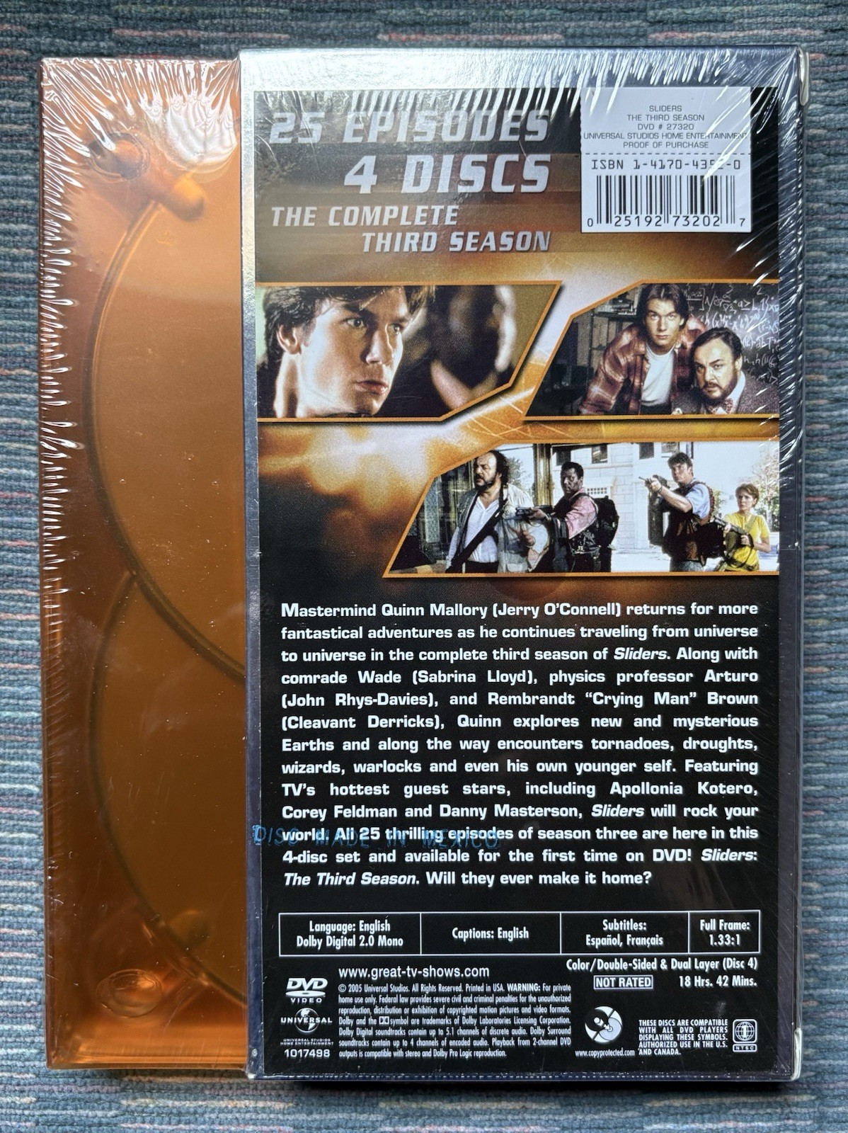 Sliders series, First & Second Season (opened), Third Seasons (sealed) DVD sets