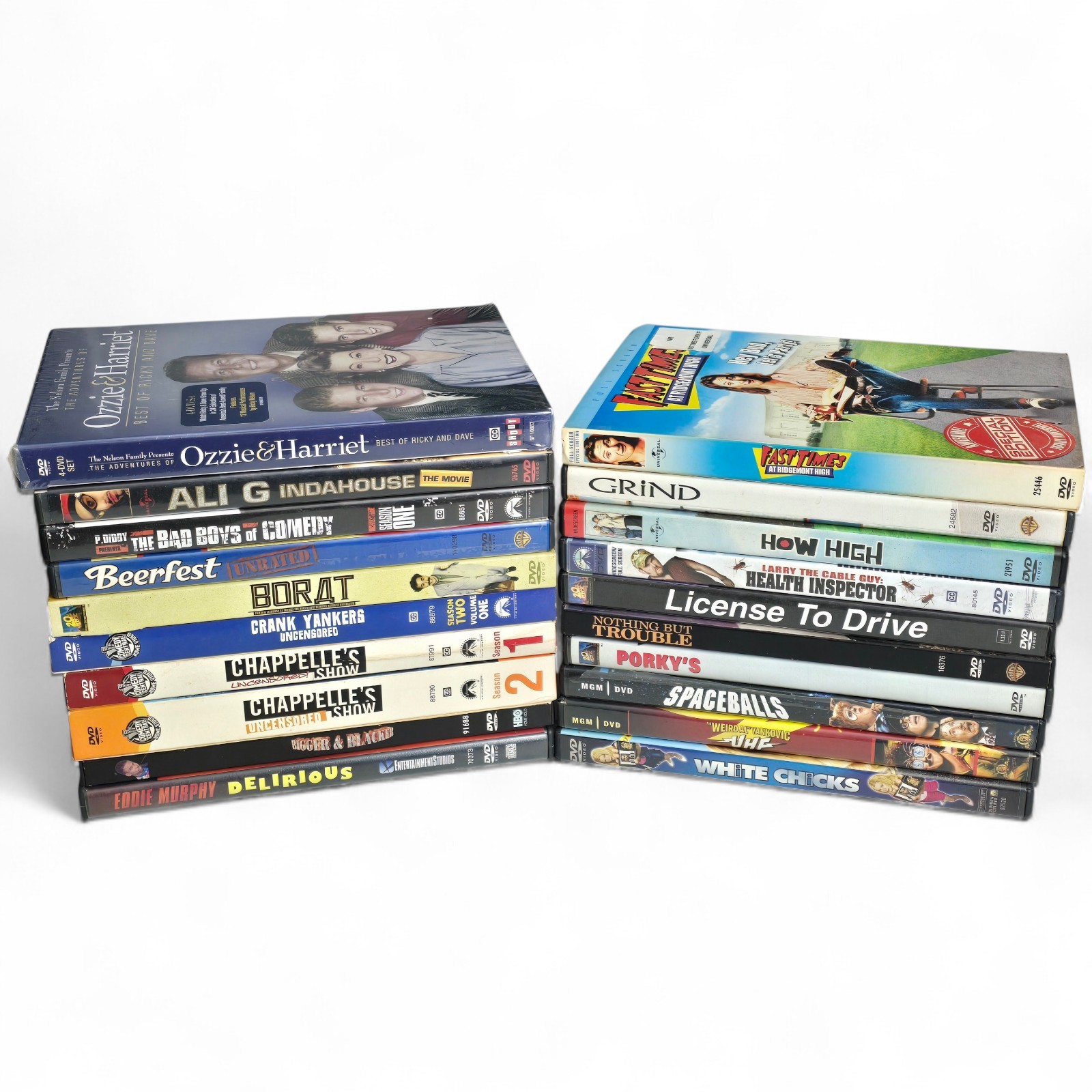 Lot of 20 COMEDY Movies/TV DVD Lot – Beerfest How High UHF & More A+ DISCS