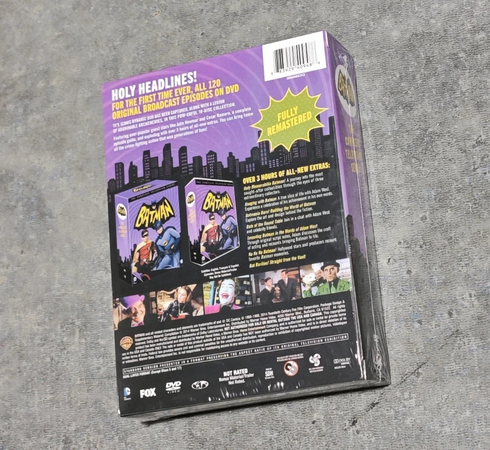 Batman: The Complete Television Series DVD, Full Set, 18-Disc, Adam West New