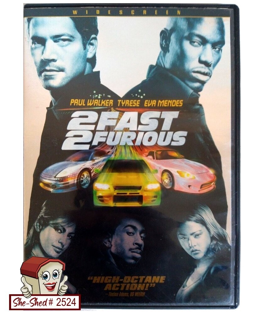 2 Fast 2 Furious DVD 2003 Paul Walker Tyrese Gibson Street Racing Movie New