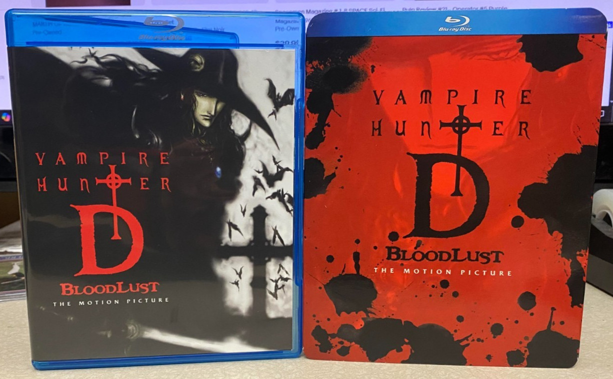 Vampire Hunter D Bloodlust Bluray w/ Slipcover OOP