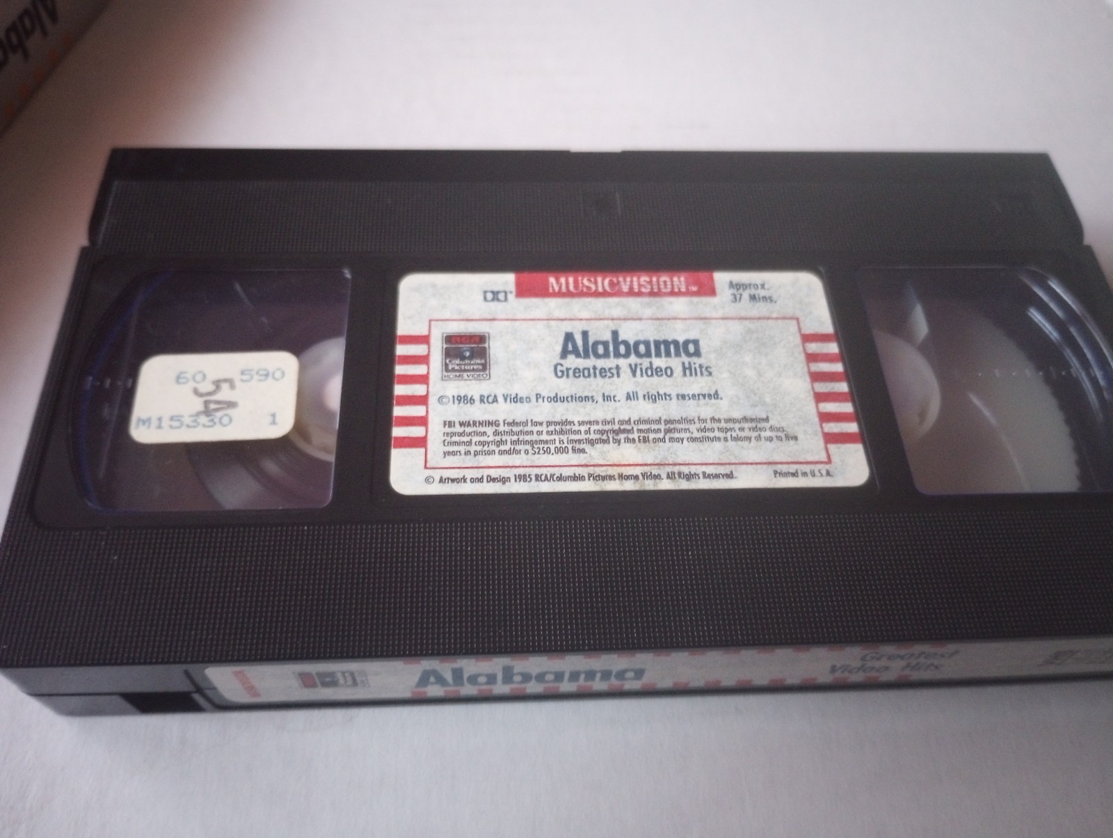Alabama Greatest Video Hits Music Vision RCA Columbia Home Video VHS Tested
