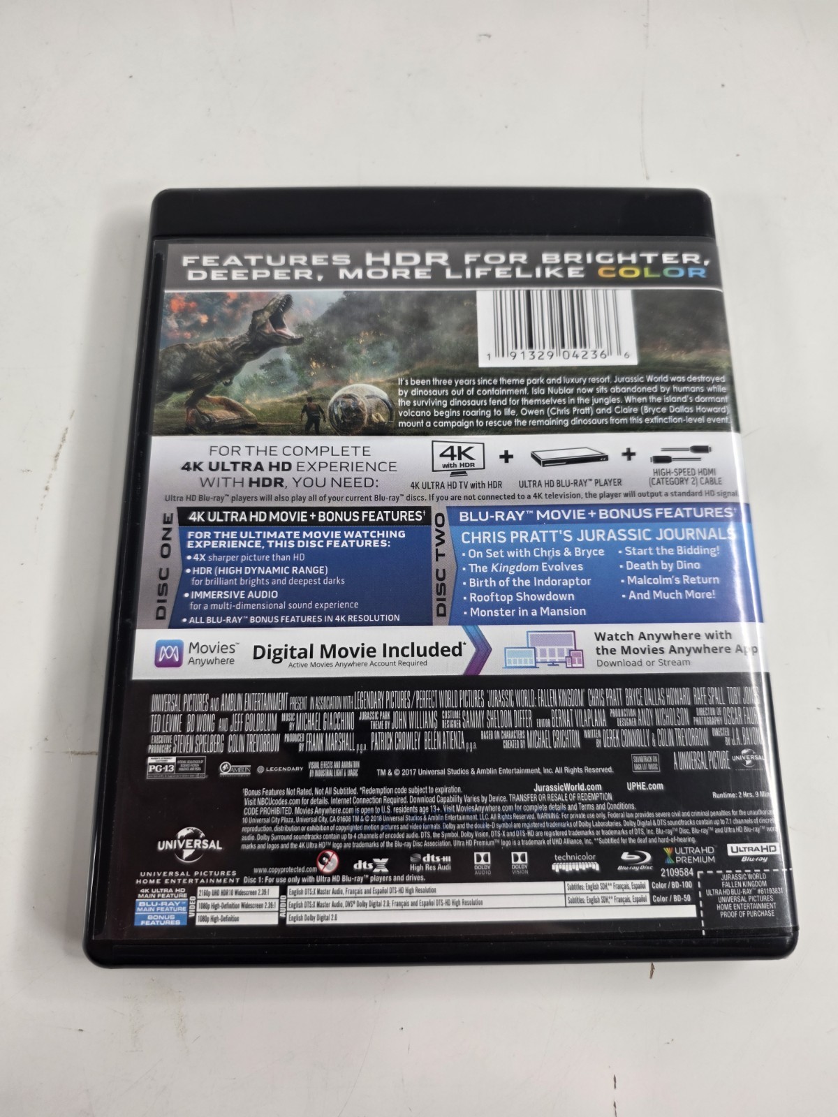 Jurassic World: Fallen Kingdom (4K Ultra HD + Blu-Ray *no digital)