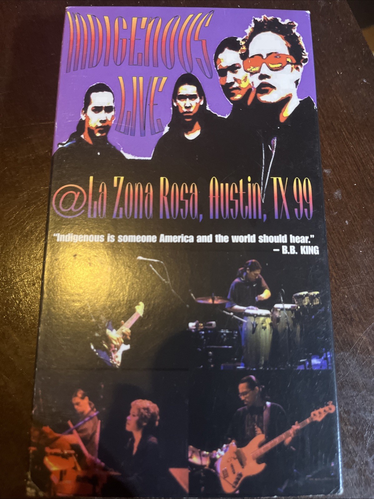 Indigenous live At La zona Rosa 1999 VHS