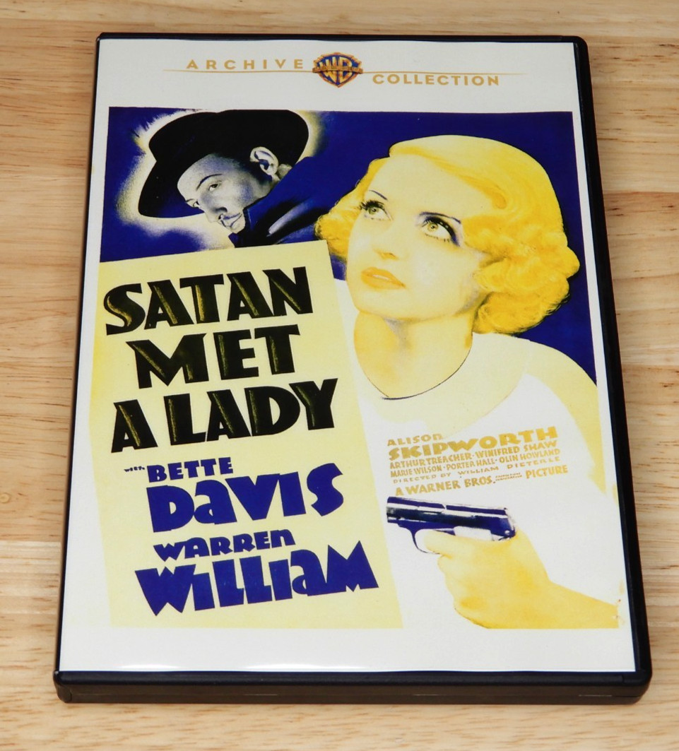 Satan Met a Lady (DVD, 1936 Film) Bette Davis, Warner Bros Archive Collection