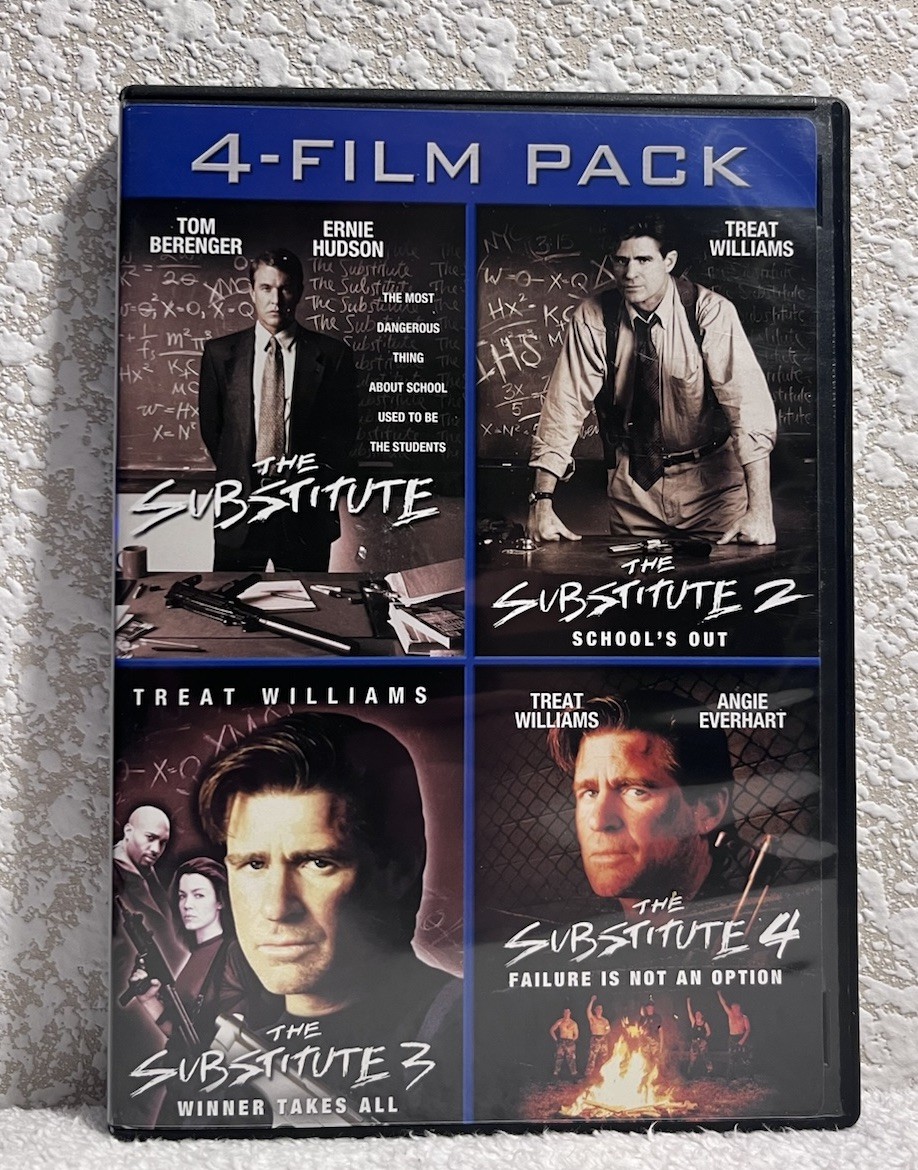 THE SUBSTITUTE 1-4 4-Film Pack (2000, DVD) Treat Williams Tom Berenger
