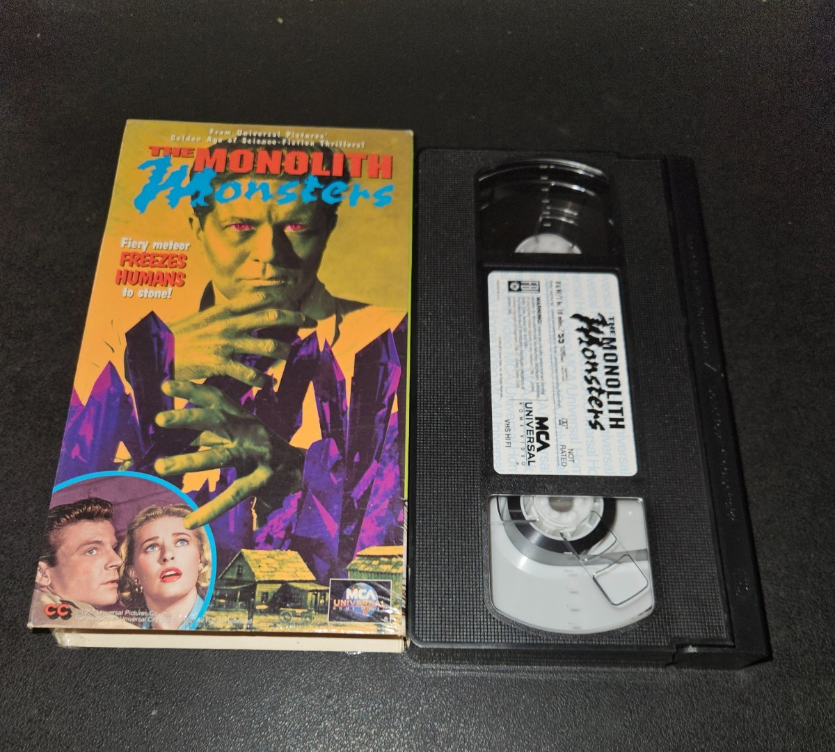The Monolith Monsters (VHS, 1957) Grant Williams Horror Kaiju Rare Non-Rental
