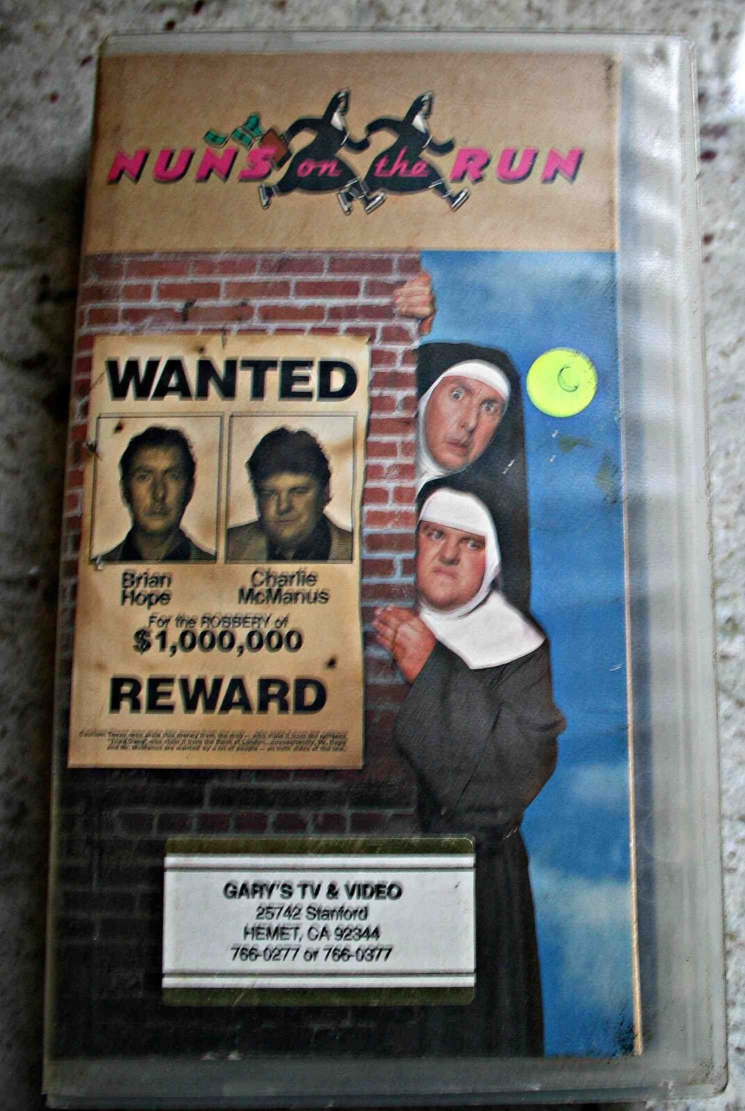 Nun on the Run, 1990 (VHS) Robbie Coltrane, Eric Idle, Janet Suzman