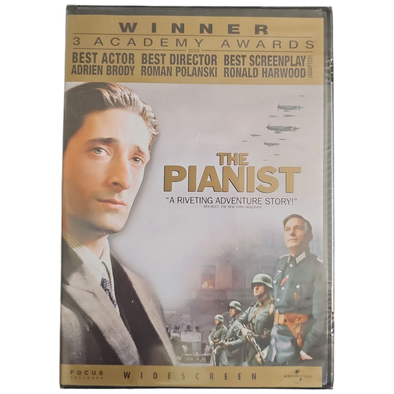 The Pianist DVD, 2003 Full Screen Brand New Sealed Adrien Brody Film