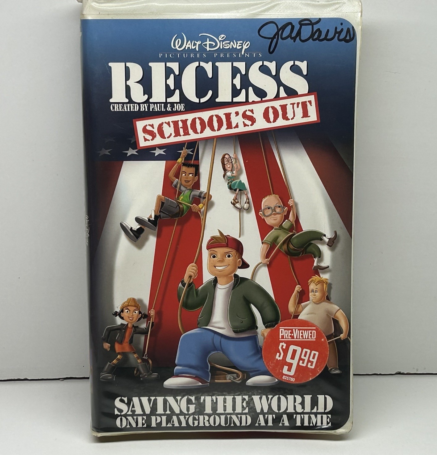 Recess School’s Out VHS Disney Video Tape Kids Movie TV Show Vintage Clamshell