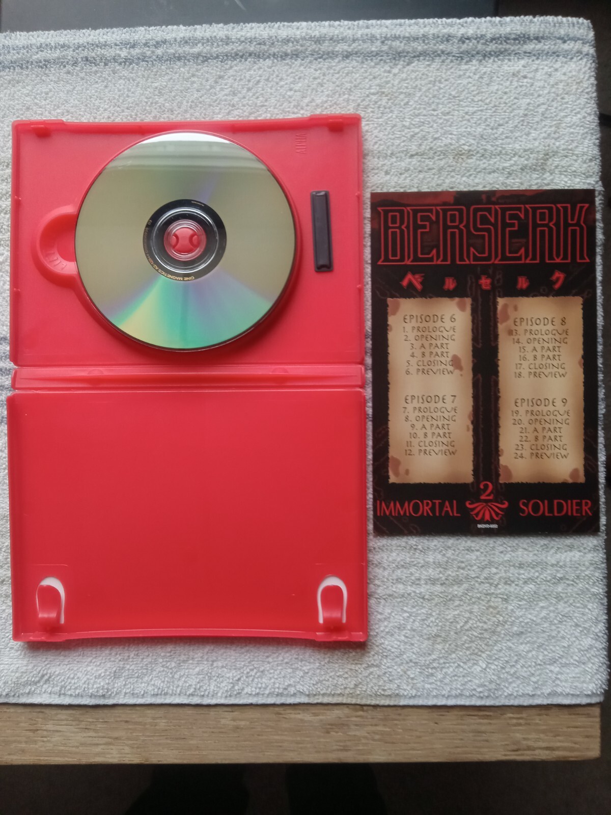 Berserk Vol. 2 Immortal Soldier (Ep. 6-9) Manga DVD 2002 – Anime Works – Tested!
