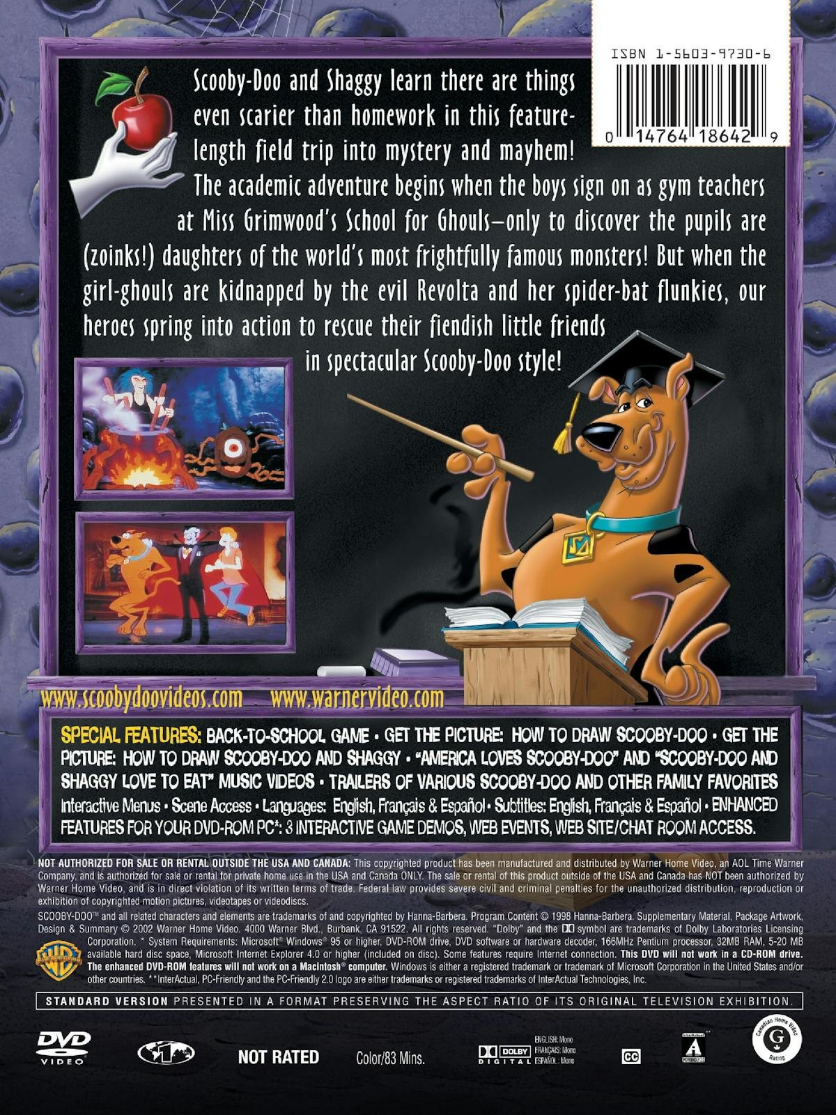 Scooby-Doo The Ghoul School DVD Rene Auberjonois NEW