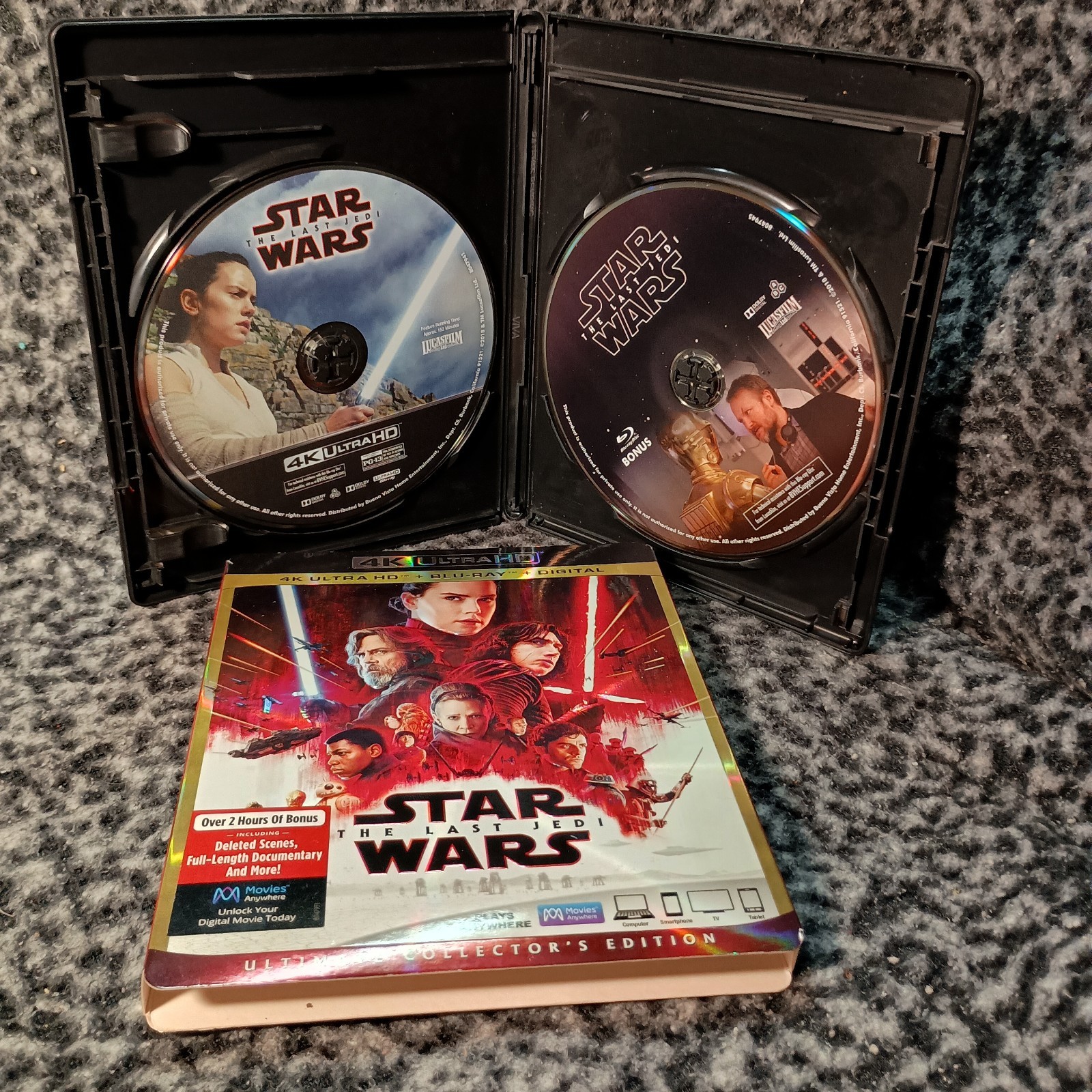 Star Wars The Last Jedi (2017) Ultimate Collector’s Slipcover 4k UltraHD Blu-ray