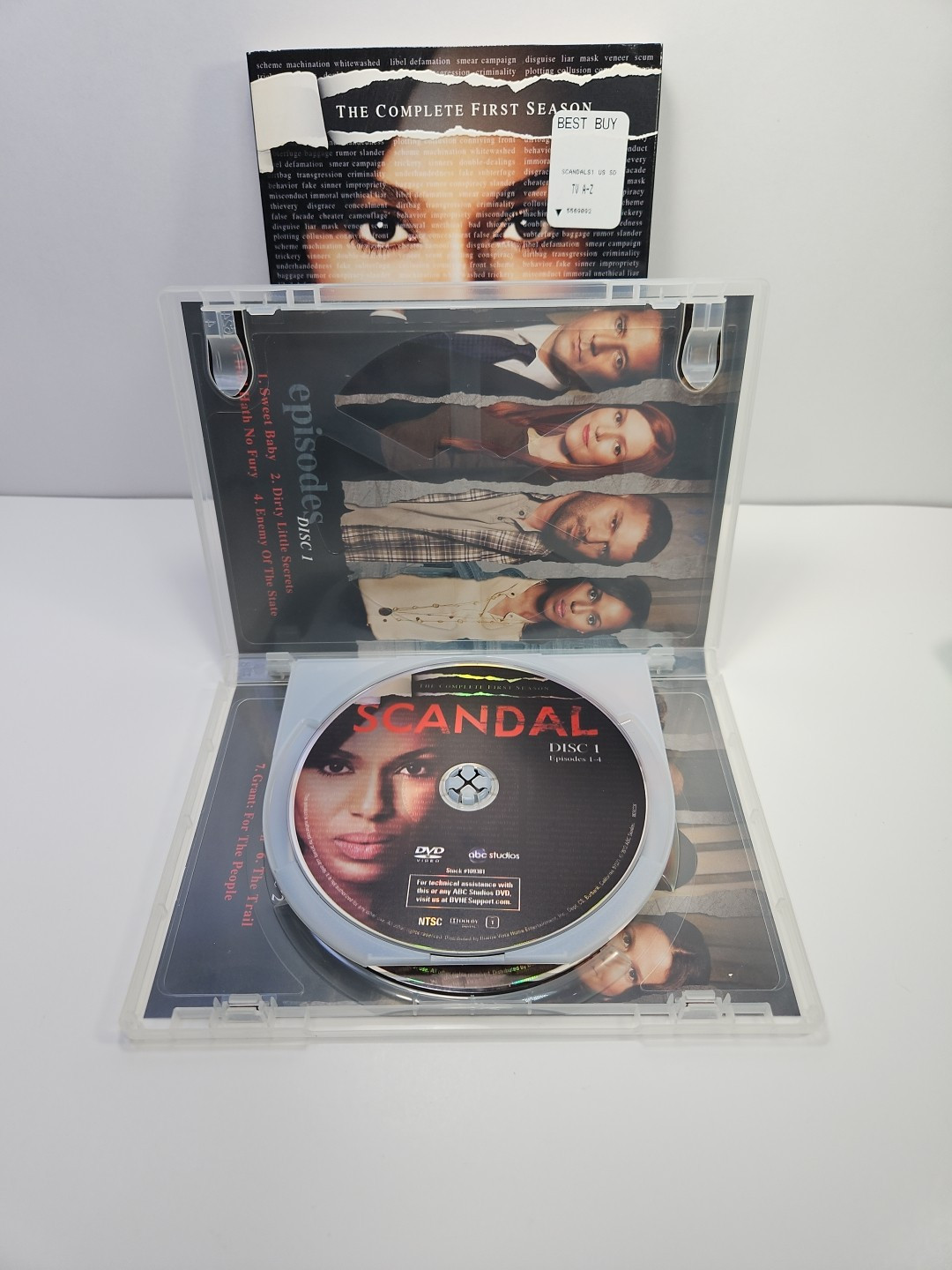 Scandal: Complete 1st Season (DVD, 2012, 2-Disc Set, Slipcover) Kerry Washington