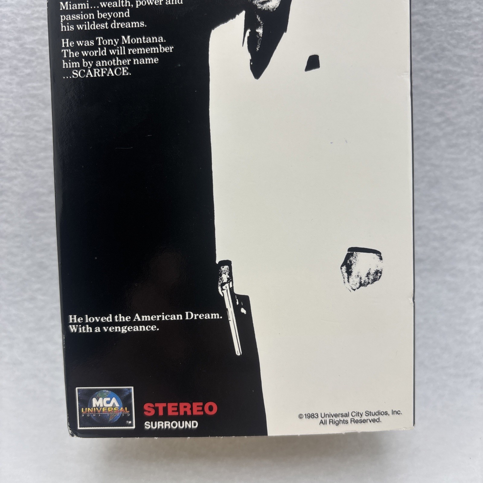 Scarface – VHS – 1990 – 2 Tape Set – Al Pacino – Brian De Palma – Tested Working