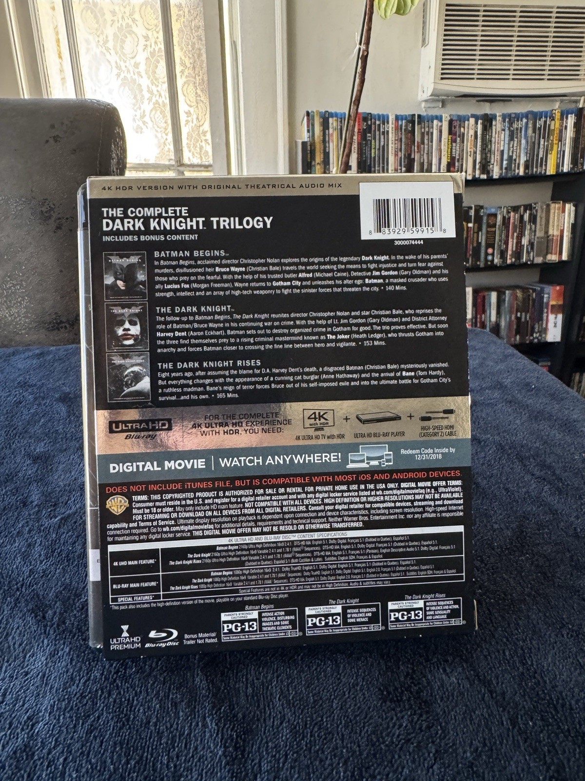 The Dark Knight Trilogy 4K UHD Blu-ray