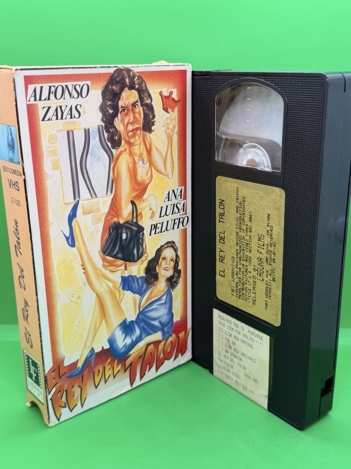 El Rey Del Talon (Spanish VHS) Alfonso Zayas- Sex Comedy From Laguna Films