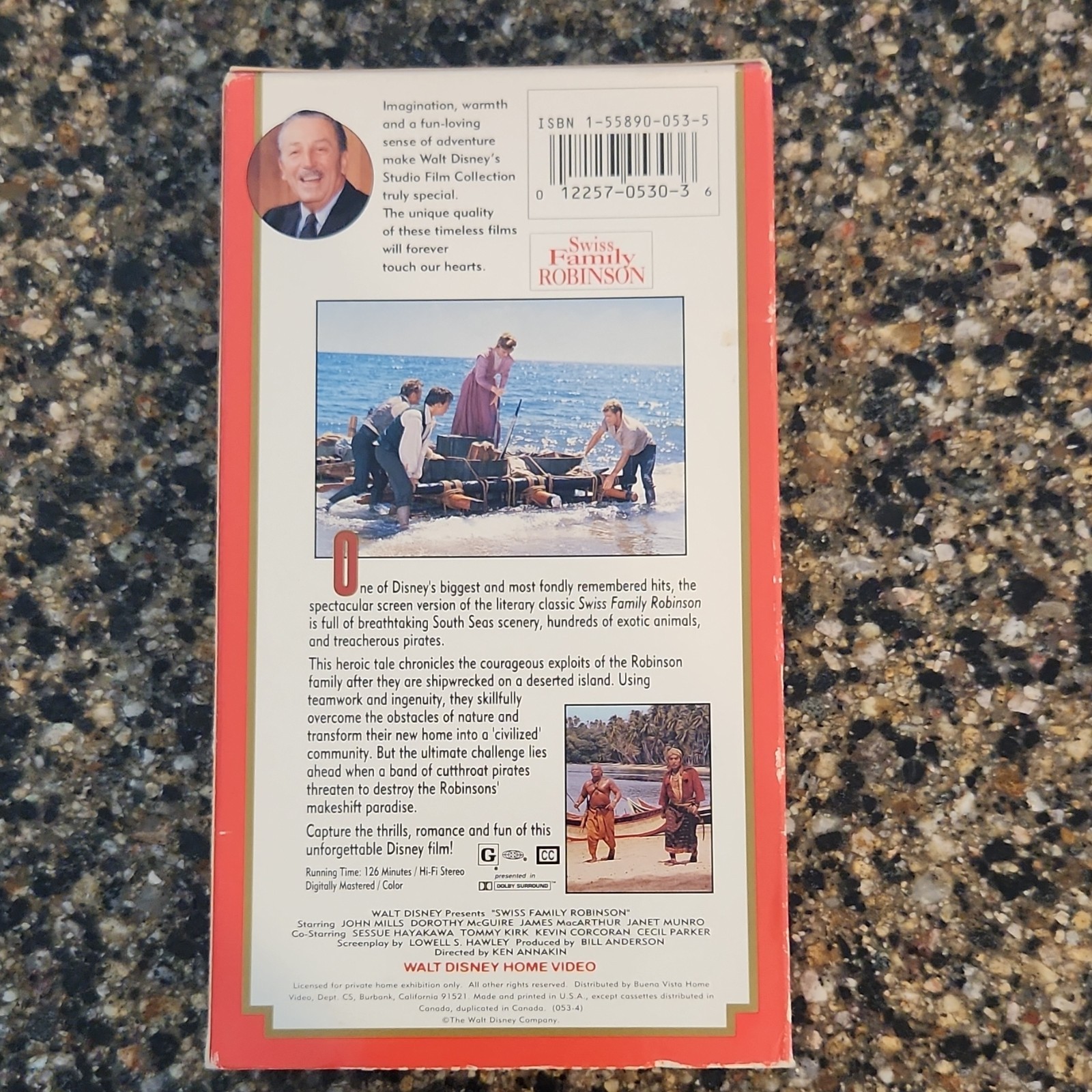 Disney Swiss Family Robinson VHS Family G Ken Annakin John Mills Dorothy McGuire