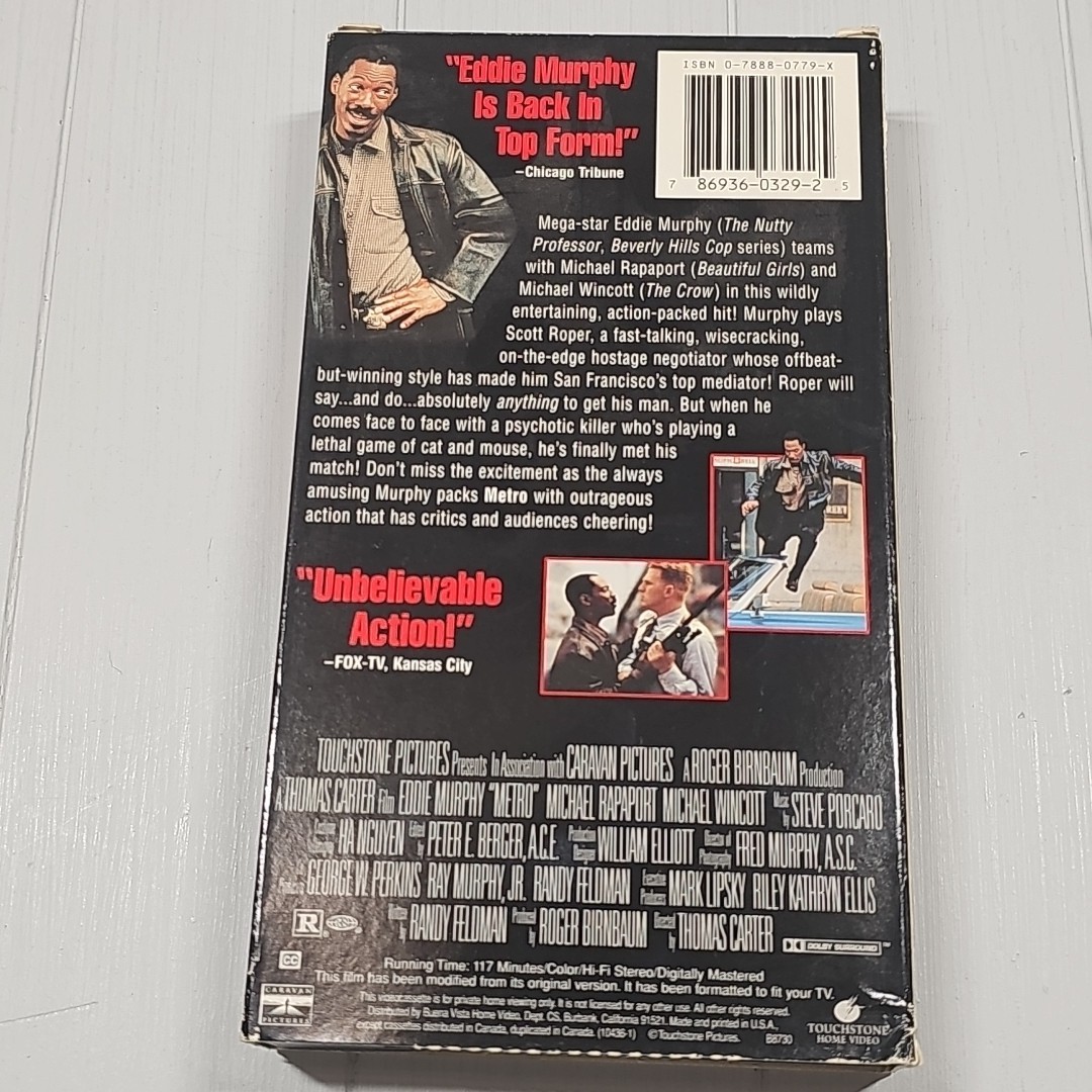 Metro (VHS 1997) Eddie Murphy, Micheal Rapaport