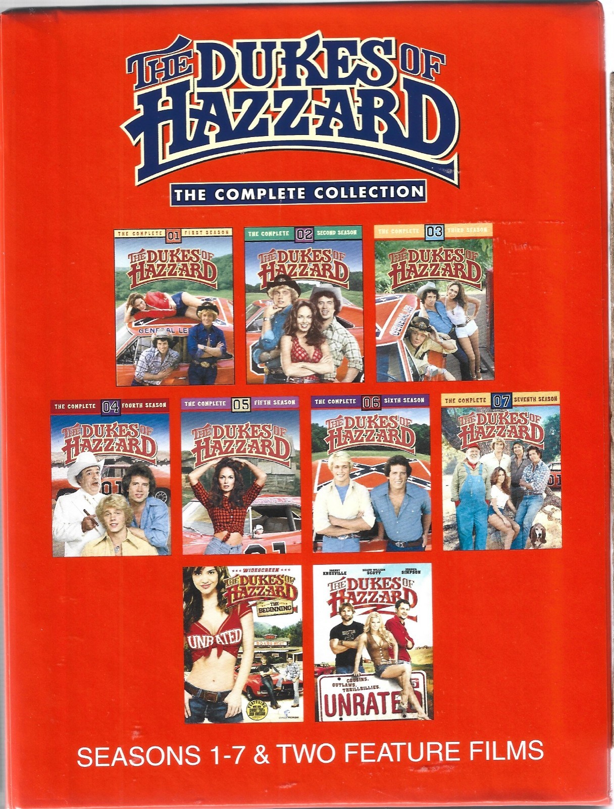 Dukes Of Hazzard The Complete Series Collection & 2 Movies TV Seasons 1-7 DVD