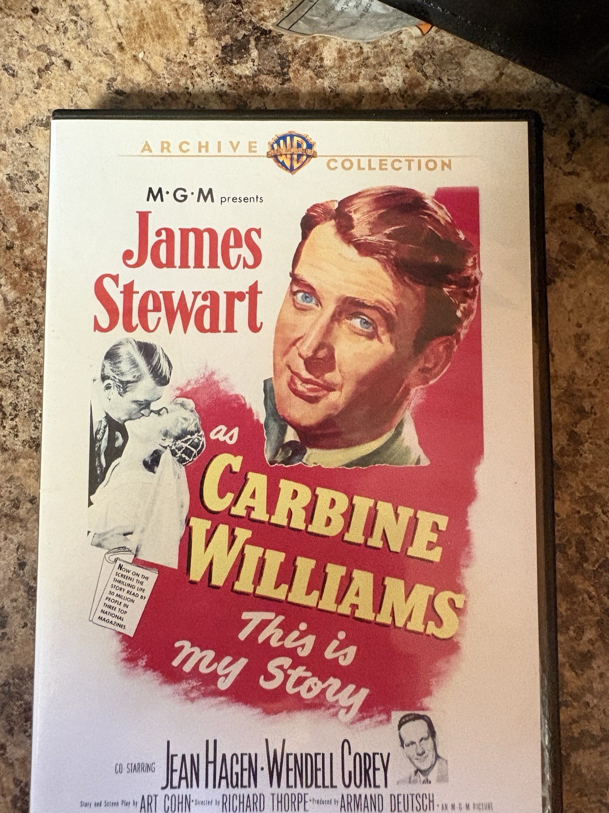 Carbine Williams (DVD, 1952 Film) James Stewart, WB Archive Collection MINT