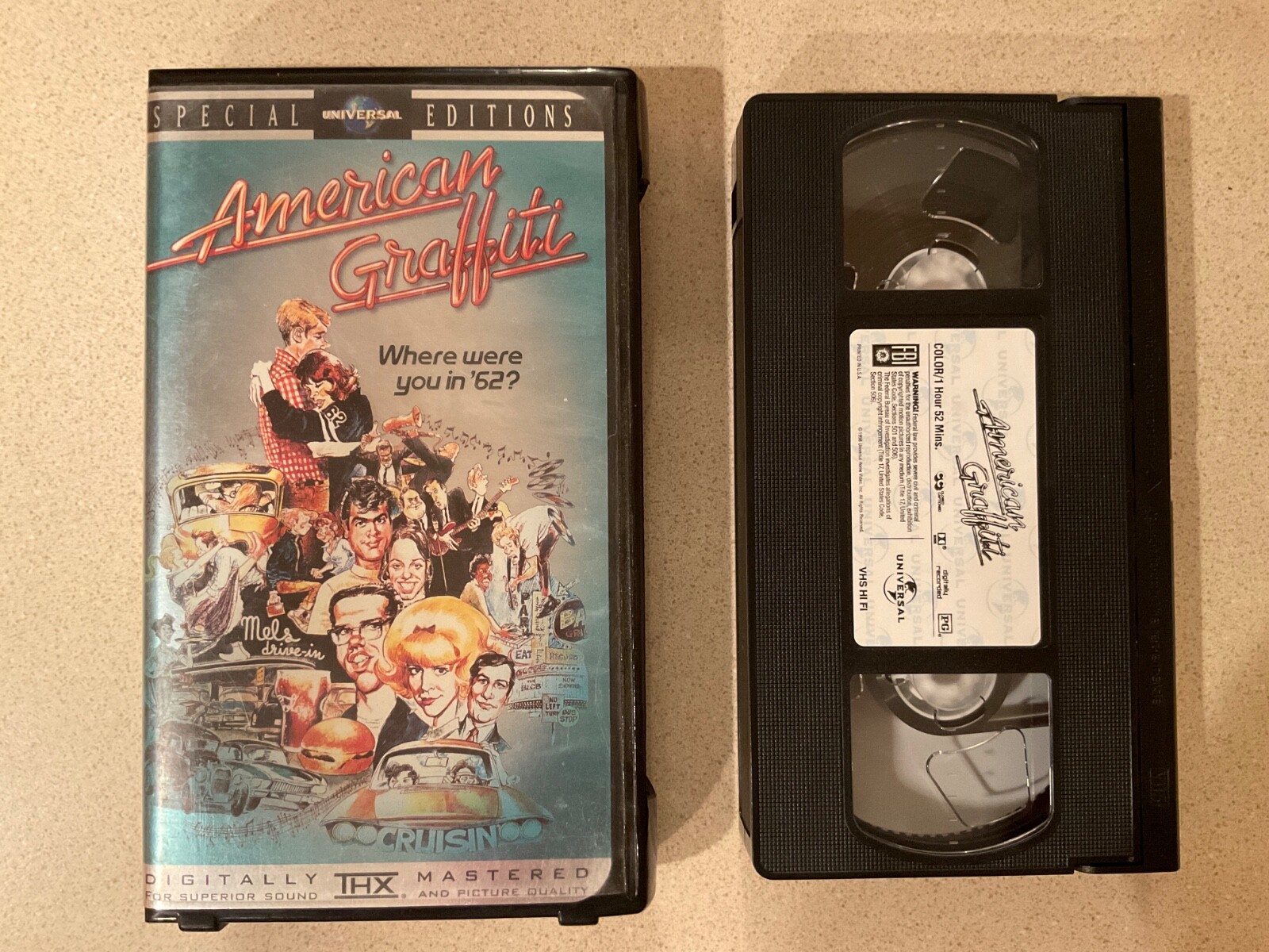 American Graffiti (VHS, 1998) Richard Dreyfuss, Ronny Howard, Paul Le Mat