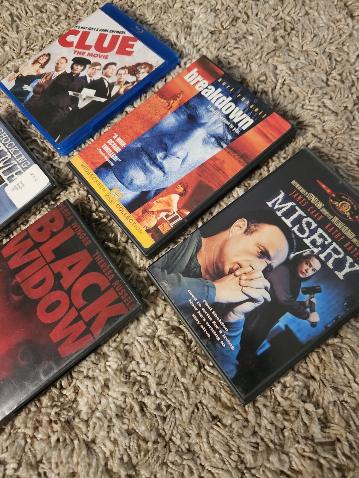 Lot of 5 Psychological Thriller DVDs/ Movies