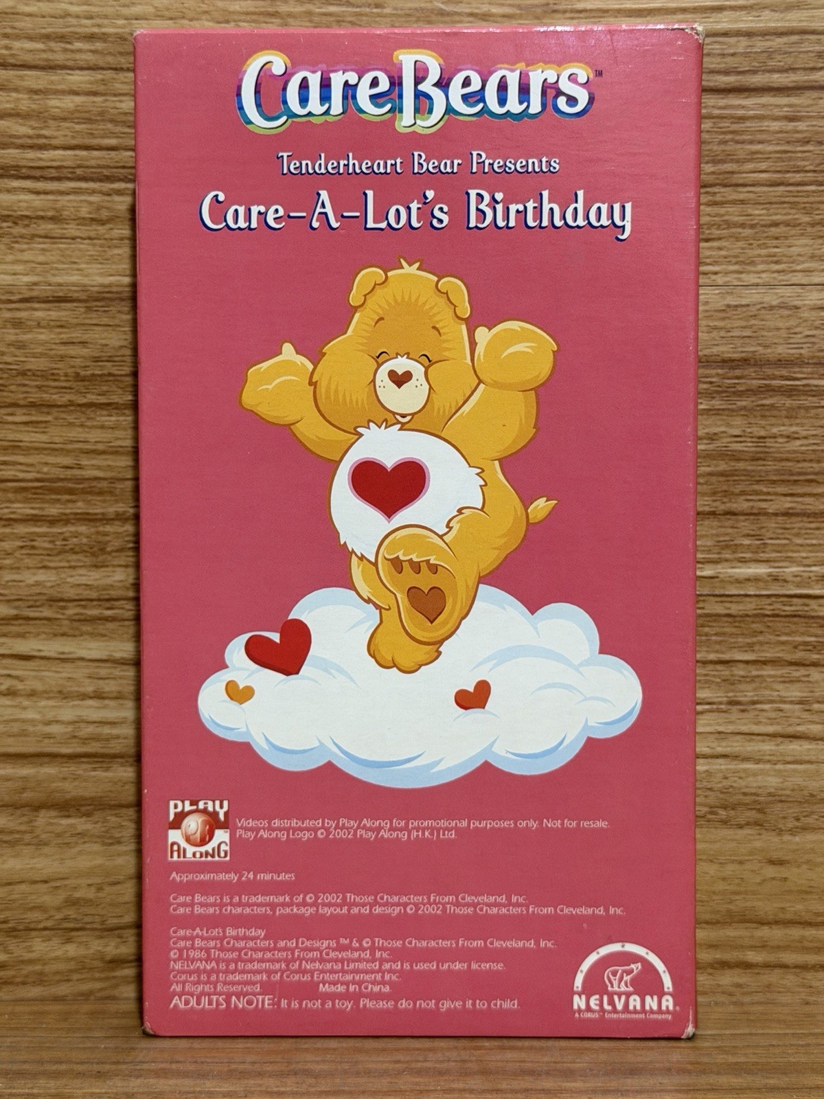 Care Bears VHS Care-A-Lot’s Birthday 2002 Kids Promo Tenderheart EXCELLENT ❤️