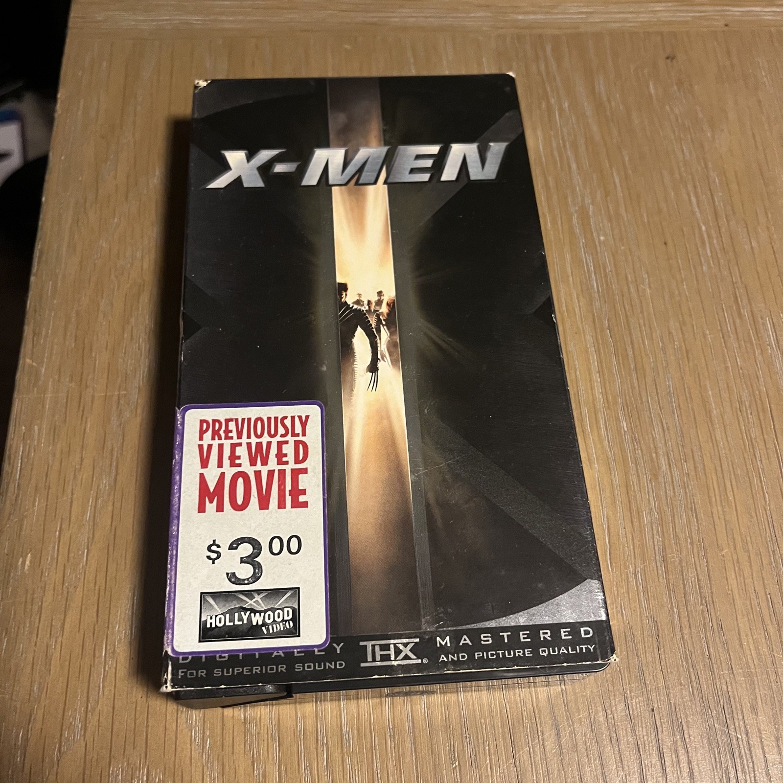 X-MEN 2000 Movie VHS Tape THX Patrick Stewart, Hugh Jackman, Bryan Singer Marvel