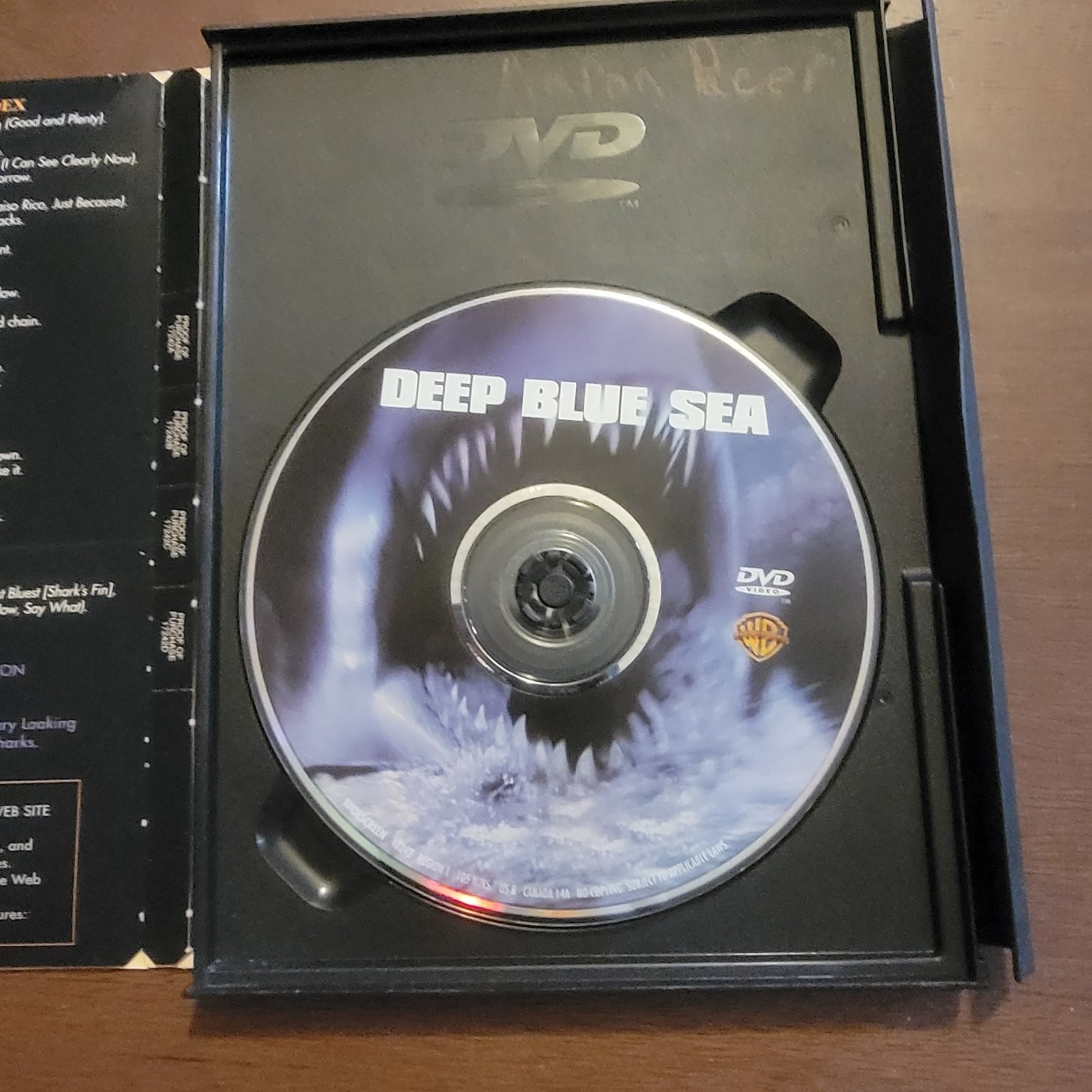 Deep Blue Sea DVD 1999 Thomas Jane Samuel L. Jackson Renny Harlin Special