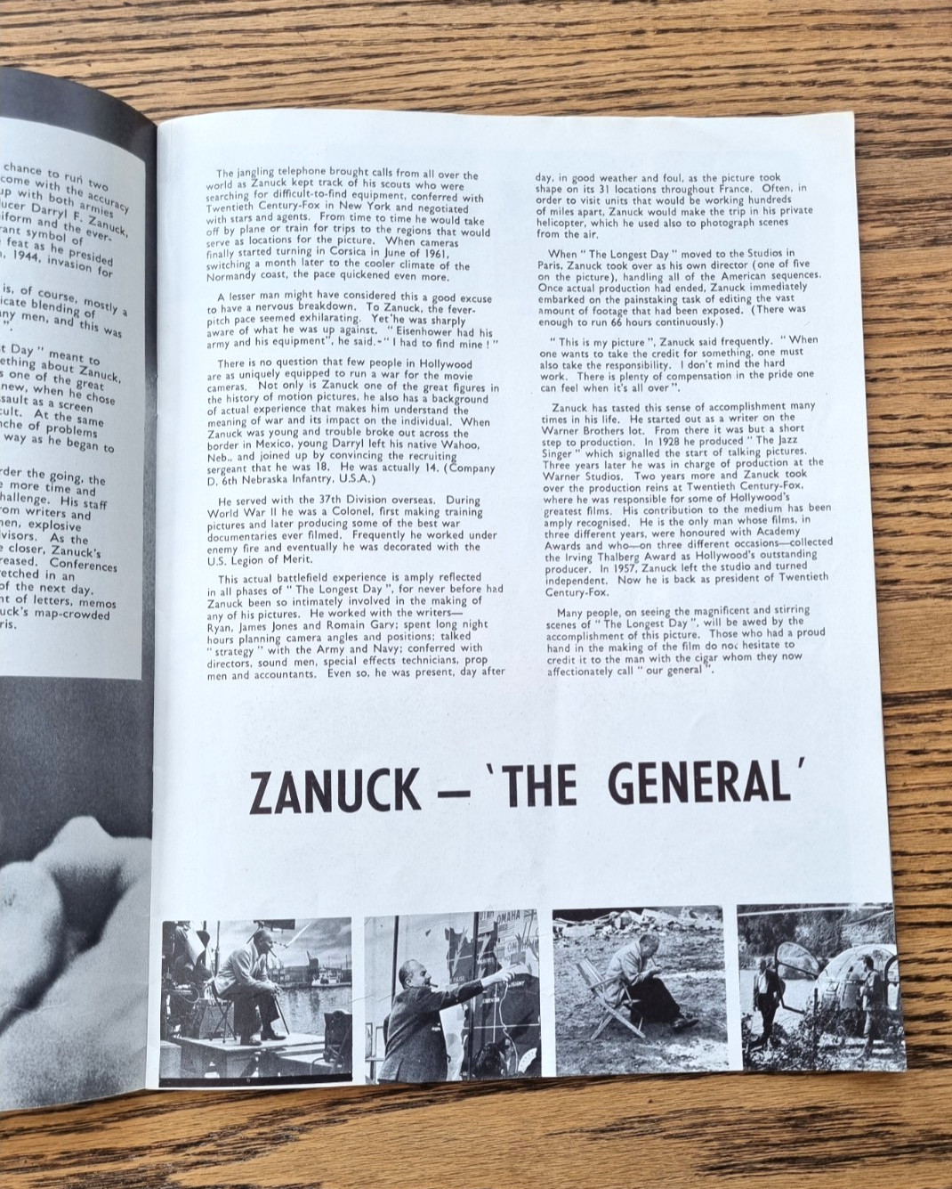 Darryl F. Zunuck’s The Longest Day Film Promotional Programme