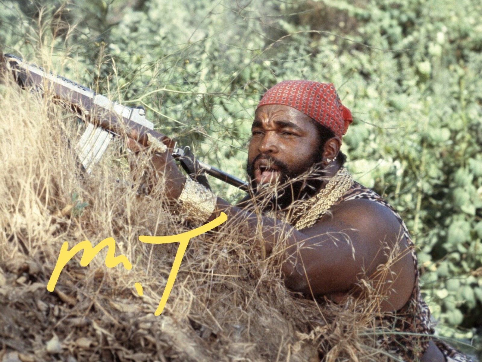 Mr T Signed Autograph PHOTO Pre Print 6×4/A4/ Framed