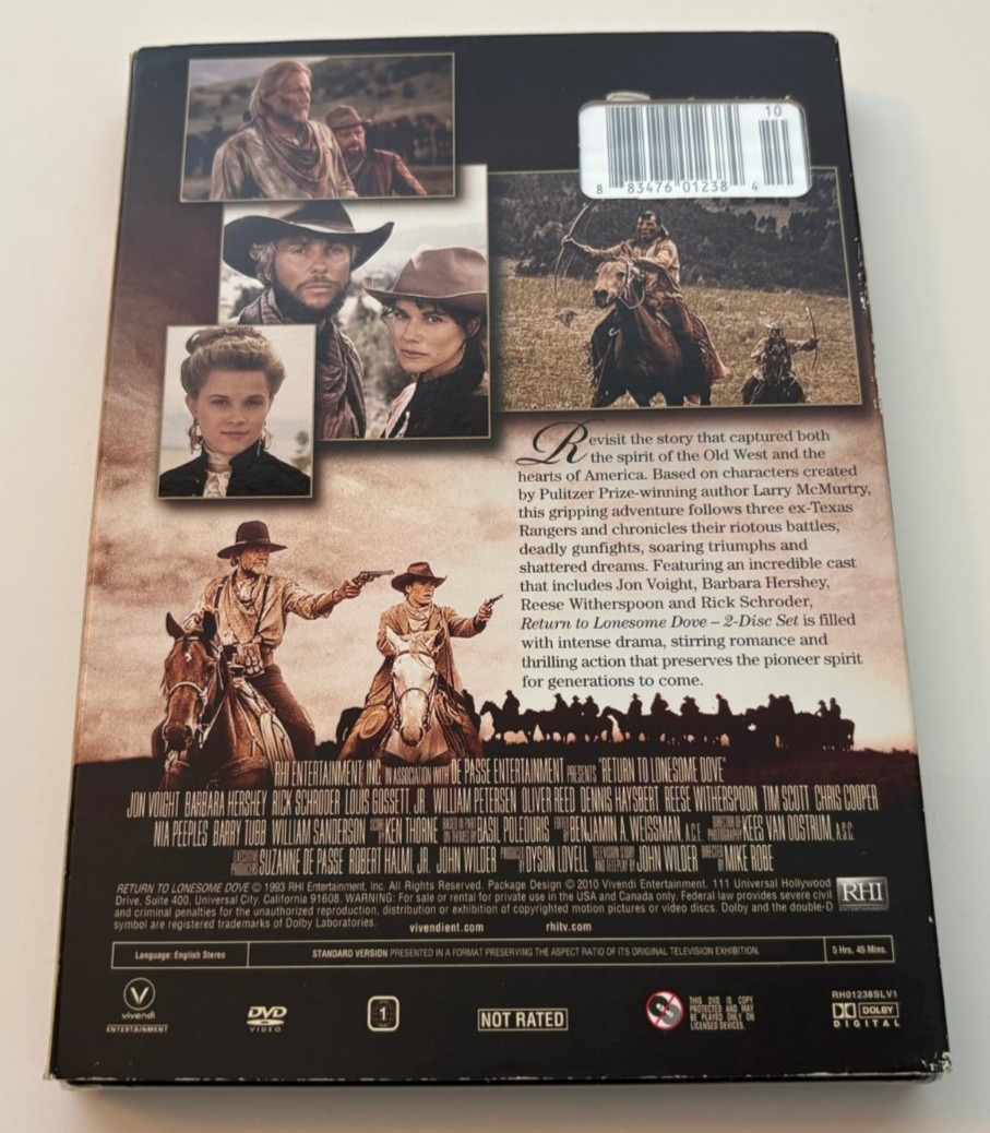 Return to Lonesome Dove (DVD, 2010, 2-Disc Set)